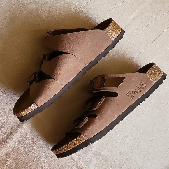 Birki's women's original birkenstock Fussbett NWOB 230 36 35 L/5 strappy sandals - Picture 2 of 7